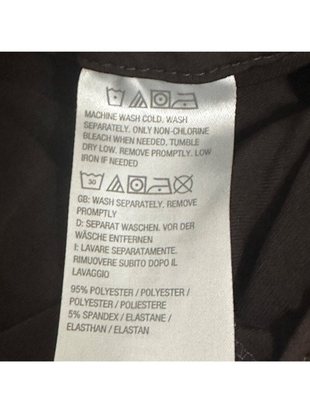 Susan Graver Liquid Knit Brown Button Detail Nautical Pants  Size 2XP Career - Picture 5 of 9